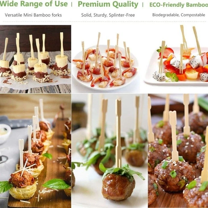 Bamboo Chip Fruit Fork