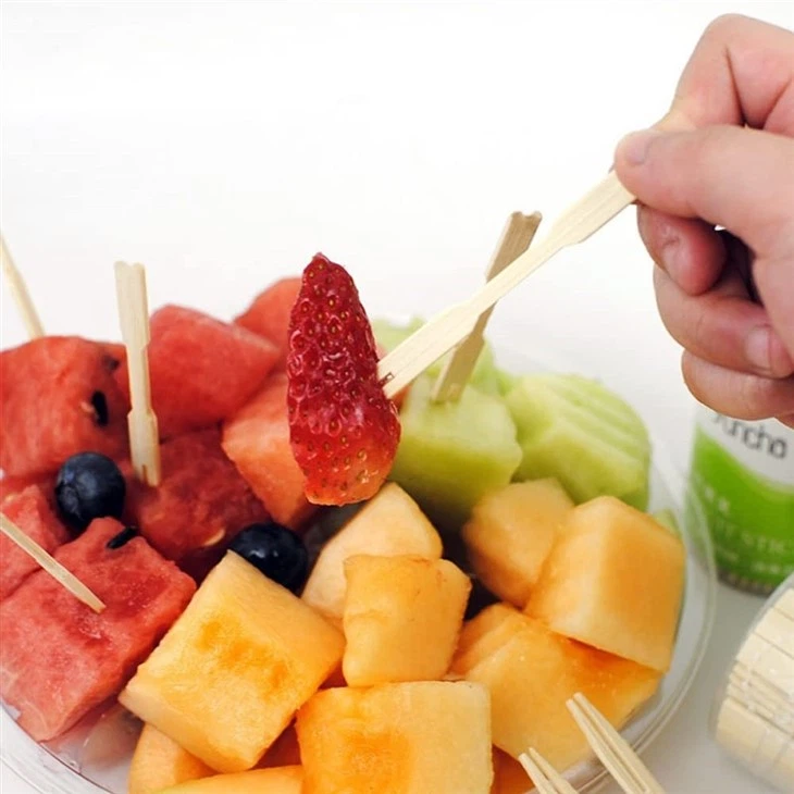 Bamboo Chip Fruit Fork